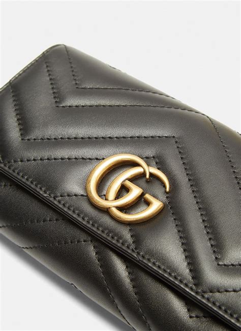 all black gucci wallet|gucci wallet black for women.